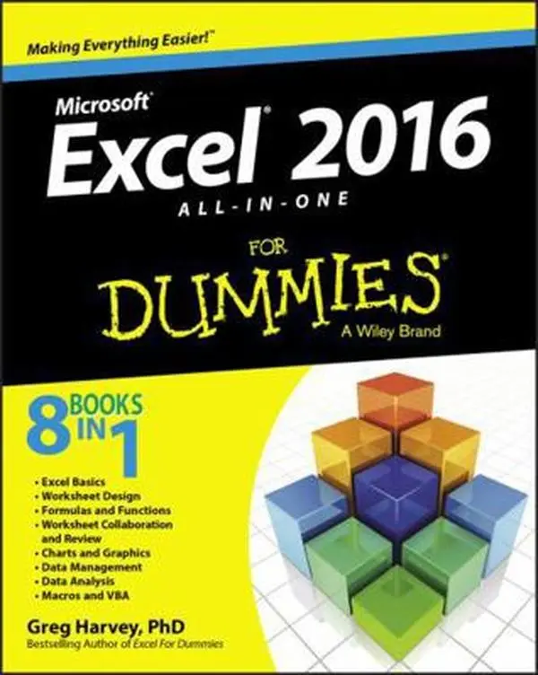 USED Book - Excel 2016 All-In-One for Dummies by Harvey, Greg (Paperback) - english