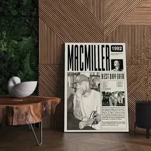 Mac Miller Retro Magazine Bible Verse Wall Art Poster Unframed HD Print Home Office Decor Unique Trendy Gift, Perfect Gift