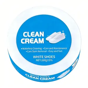 Multifunctional Shoe Cleaner Paste with Sponge, Waterless Leather Canvas Sole Care, Stain and Wear Protection, Shoe Paste Cleaning