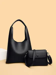 Vintage Retro Bag New Tote Bag Women Large Shoulder Bag Commuter Bag High Capacity Underarm Satchel French Niche Twin Set Simple Tote Pu Tote Satchel