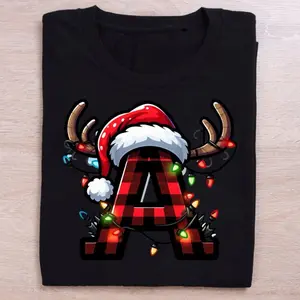Christmas Alphabet Letter Shirts personalized Christmas gift