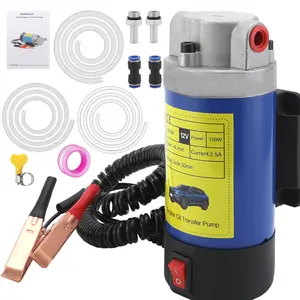 EAFC 12V Electric Scavenge Suction Transfer Change Pump Oil Transfer Pump 1-4L/min Motor Oil Diesel Extractor Pump For Car