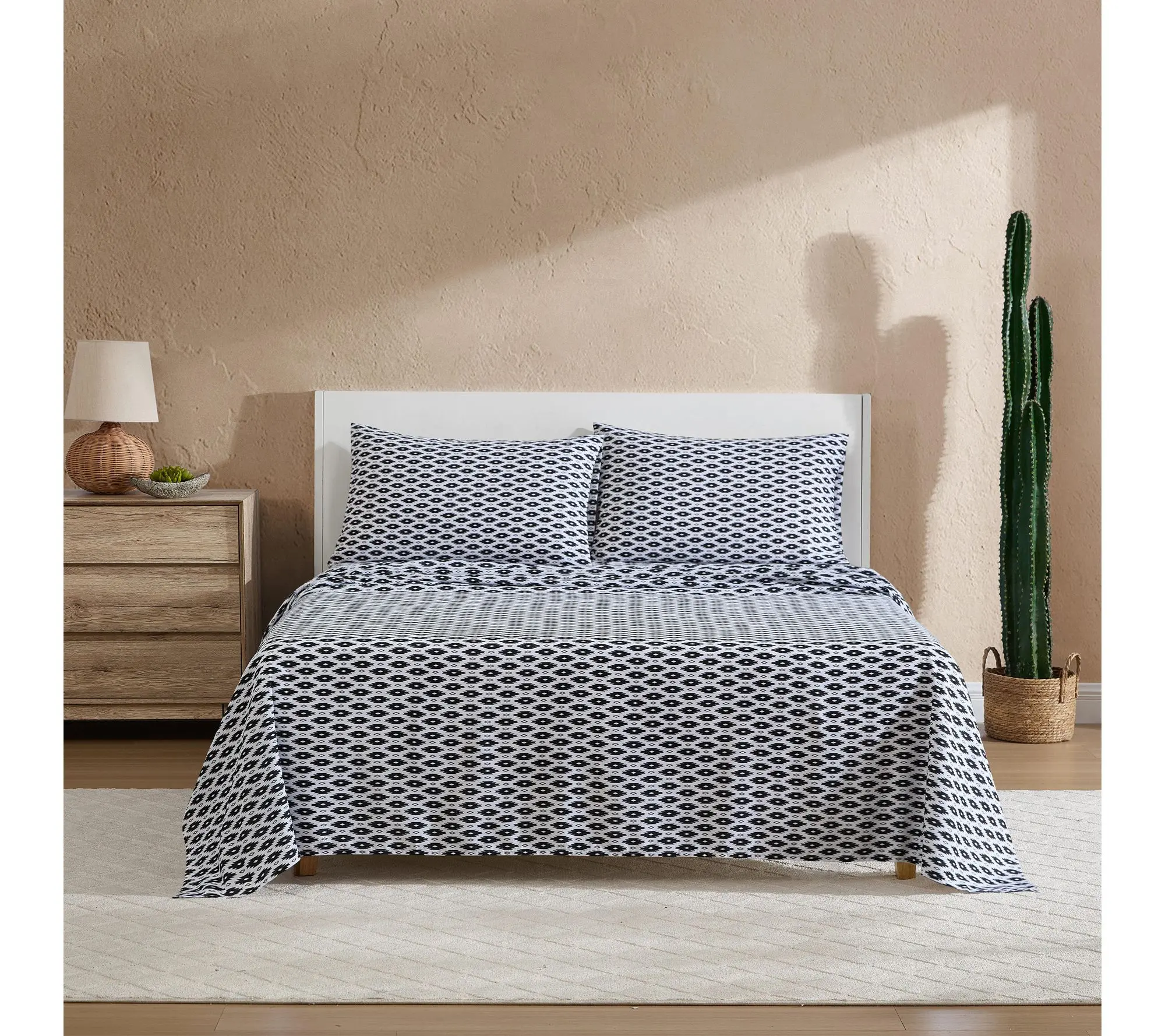 Wrangler Blaze Black Full Microfiber Sheet Set