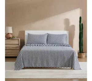 Wrangler Blaze Black Full Microfiber Sheet Set