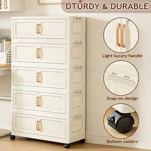 Bedroom storage,Plastic Storage Cabinet, Multi-layer Drawer Organizer,Storage cabinet ,Organization cabinet,  organizer storage,  adhd organization products,  Collapsible Storage Cabinet with Wheels, Lidded Stackable Plastic Storage