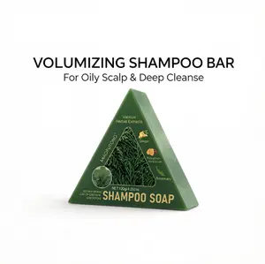 Usman Grass Shampoo Stick 4.2 oz Natural Seven Green Soap for Growth Strengthening Thickening Plumpness Herbal Formula Rich Foam Gentle Cleaning TSA Friendly Travel Size Haircare Cleanser