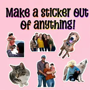 Custom Photo Stickers, Personalized Waterproof Vinyl Decals, Custom Picture Sticker, Laptop Sticker, Water Bottle Sticker, Mirror Sticker, Tumbler Sticker, Car Sticker, Phone Sticker, Cute Custom Gift