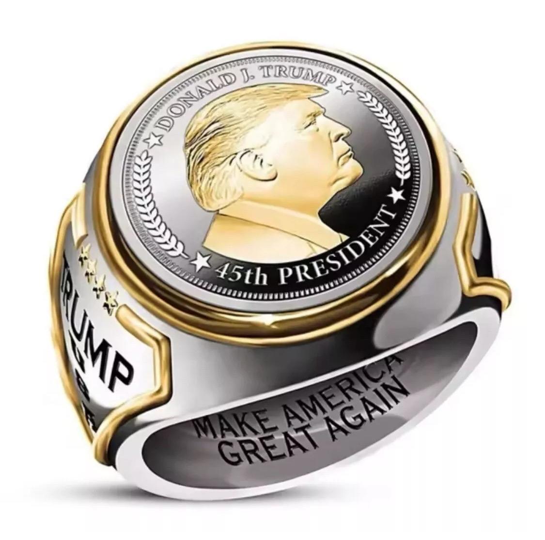 President Mr Donald Trump Special Edition Collectible Ring , Limited Edition 6 To 12 .
