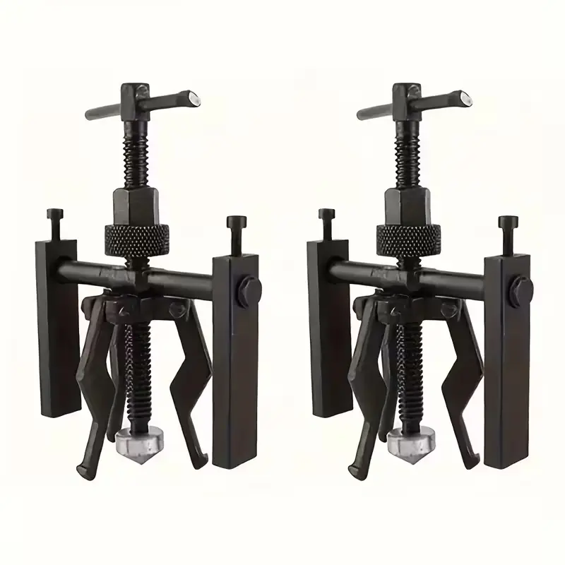 Automotive & Mechanical Maintenance 2-Piece Heavy-Duty 3-Jaw Inner Guide Bearing Puller Set, Multi-Purpose Gear Puller for Efficient Automotive Part Disassembly