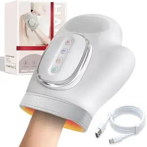 Portable Hand Massager with Heating and Compression, Wireless 3 Modes, Relieves Carpal Tunnel and Finger Numbness, Perfect Gift, Portable Pain Relief