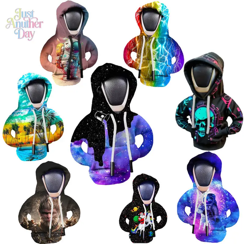 Car gear handle cover Gear lever decoration Creative sweater Hoodie protection Anti-hand sweat Shift gear clothes Car gear handle cover Gear lever decoration Creative sweater Hoodie protection Anti-hand sweat Shift gear clothes