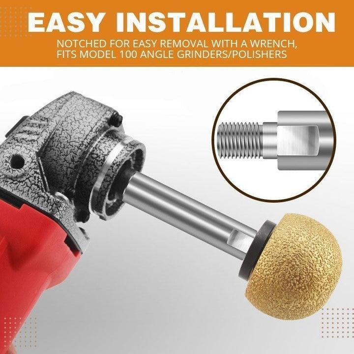 M10 Angle Grinder Extension Rod 80mm For 100 Type Angle Grinders 3PCS Set Includes 1 Extension Shaft 2 Clamping Flanges Heavy Duty Steel Polishing Extension Accessory For Tight Spaces Power Tool Parts