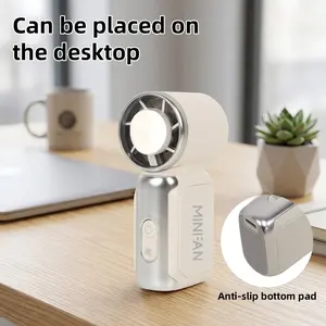 Handheld Mini Fan, Portable Outdoor Rechargeable Desktop Fan, Long Battery Life, High Aesthetic Value, Summer Cooling Device