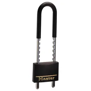 Master Lock Vinyl Cover Brass Padlock 527D