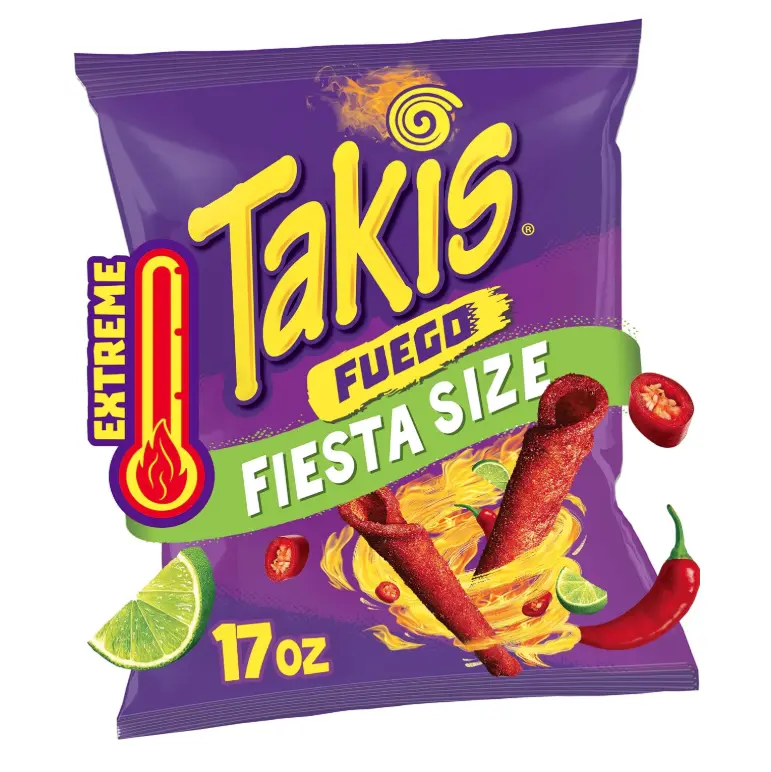 Takis Fuego Rolled Tortilla Chips, 17oz Bag