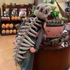 Adult Realistic Dinosaur Costume, Full Body Jurassic Style Role Play, Spinal Headpiece, Sharp Teeth, Soft Scales, Unisex, Inflatable Option