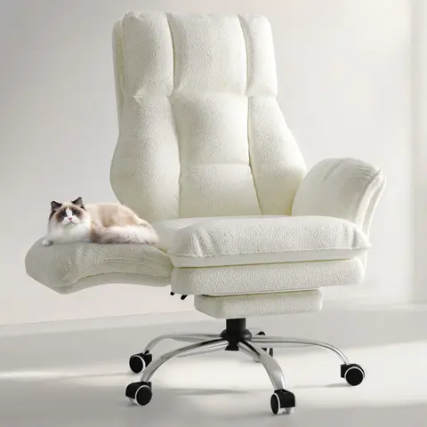 【Fall Deals】HOMRELEXA Big and Tall Executive Ergonomic Office Chair - Foldable Adjustable Height Chair with Flip Arms, Footrest, Durable Distressed Tech Fabric Wide Seat, Foam Reclining Support, Effortless Work-to-Relax Switching, WFH Setup Furniture