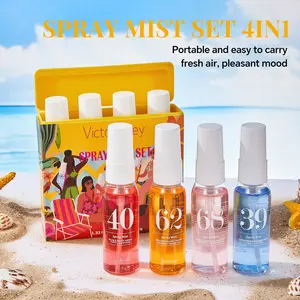 4pcs 40ML Digital Beach Perfume, High-Quality Long-Lasting Fragrance, Perfect Gift for Dates, Parties, Weddings, Women's Perfume Set, Perfume Mist Set