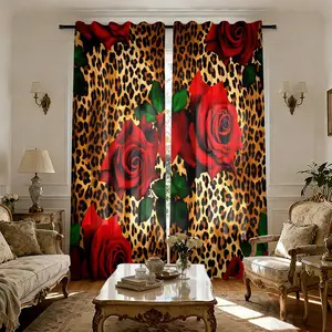 Leopard Print Curtains, Semi-Transparent Light Filtering, Rod Pocket Design, Cozy and Sexy Living Room Decor, Declare Your Aesthetic Space