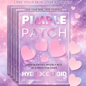 KHAZIX Clear Confidence with Cute Heart Mild Hydrocolloid Skin Care Patch, Gentle Skin Care, Perfect for Daily Use