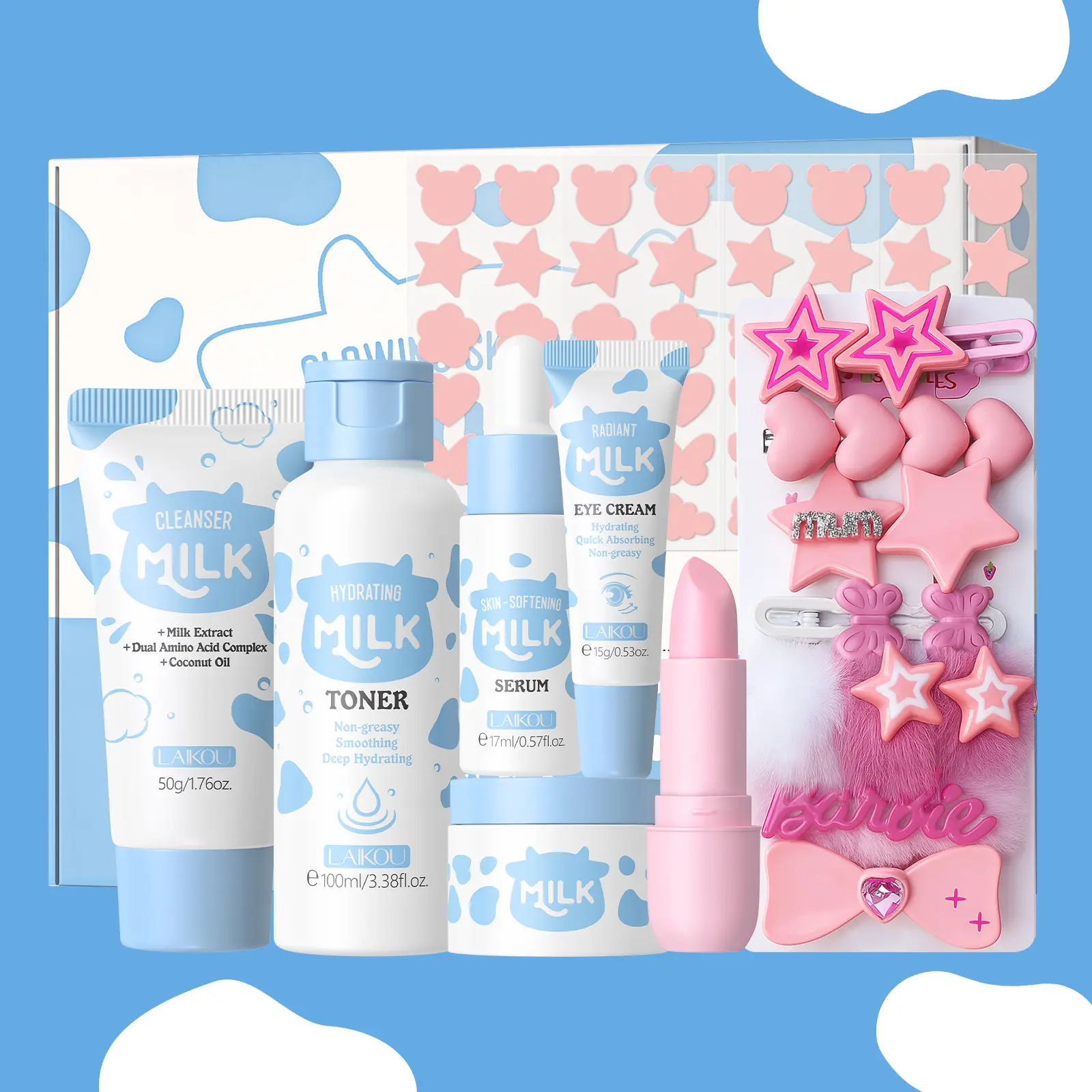 LAIKOU Milk Skincare Gift - Hydrating & Nourishing With Milk