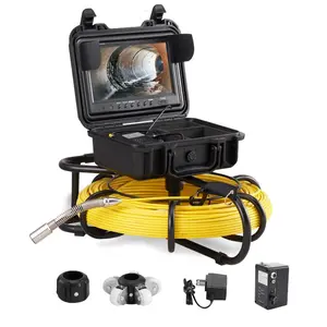 VEVOR Sewer Camera, 328ft/100m Cable, Waterproof IP68 Sewer Video Inspection Equipment, Drain Camera with 16 GB SD Card, DVR Function, 720P 9 LCD Monitor, LED LightsVEVOR Super Brand Day