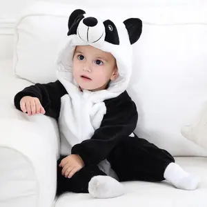 Kids Baby Onesie Animal Cosplay Costume Flannel Cartoon Zipper Pjs Hooded Romper for Infants Toddlers Warm Fleece Pajamas Children's Fall Winter Jumpsuit Halloween Christmas Party Outfit Casual Clothes Pajamas for Boys and Girls, Dinosaurs, Polyester