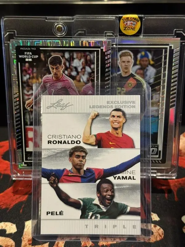 Ronaldo, Yamal, Pele, Havertz, Stegen 3 Card World Cup Bundle