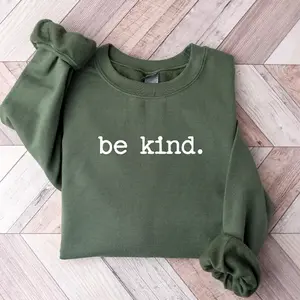 Be Kind Sweatshirt, Minimalist Positive Affirmation Crewneck, Teacher Appreciation Sweater, Mental Health Awareness Gift