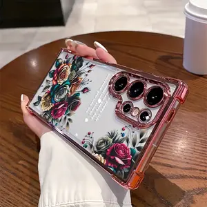 High-Quality Soft Shell Case for SamSung for Galaxy S24 Ultra/S23FE/S22+/S21/S20/S10 Series - Transparent, Shock-Absorbent, Anti-Slip, Lightweight with Air Cushion Protection Cover Protector