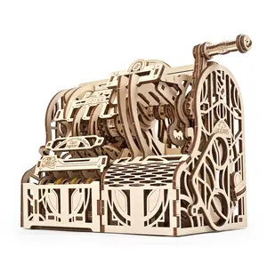 UGears Cash Register | 3D Wooden Mechanical Puzzles | STEM Building & Engineering Kits