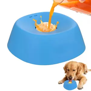 Pet Slow Feeder Ball Lick Bowl – A Non-slip Interactive Feeder Specially Designed for Cats and Dogs, Mimicking Natural Licking Behavior to Reduce Anxiety and Prevent Accidental Ingestion. Suitable for Yogurt, Fruit Puree, Broth, and Other Wet Foods.