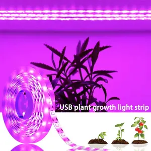 1PC Full Spectrum LED Plant Growth Light Strip, USB Powered, Ideal for Cabinet Plants, Indoor Plants, Mini Bonsai, Small Plants, Hydroponic Succulents, Grow Light for Seedlings