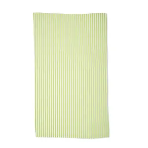 Summer Stripe Green Geometry Tea Towel