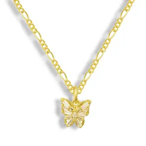 EVRY JEWELS Gold or Silver Plated Women's Bloom Necklace