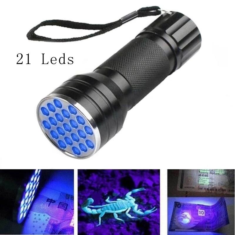 UV Flashlight Black Light Flashlight Ultraviolet LED Pet Urine Stains Detector