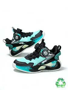 Basketball Shoes, Youth Durable Sports Sneakers, PU Leather Upper, Eva Sole, Ideal for Training and Daily Wear, Athletic Basketball Shoes, Hoops Shoes