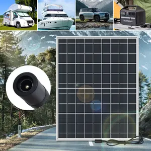 Portable Solar Charger 15w Output 18v Outdoor Camping Accessories Dc Port for Camp Lights Cameras Street Lamps Drones Rvs Emergency Power Supply, Solar Power System