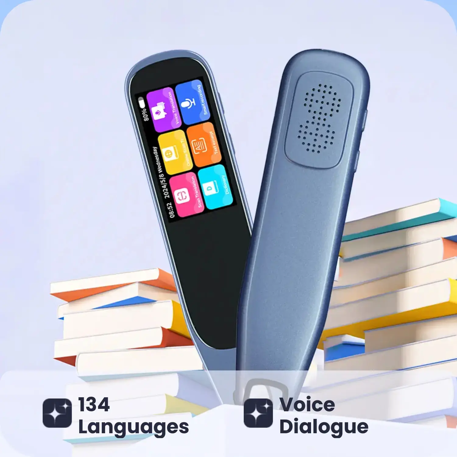 Translation Reading Pens for Adults, Smart Translation Pen, Auxiliary Tools, 134 Language Translation Devices for Reading Support, Language Learners for Voice Dialogue Translation, 60 Languages for Scanning Translation