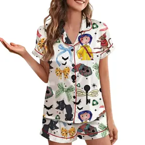 Coquette Coraline Satin Pajama Set – Women’s Comfy Sleepwear