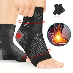 High-Quality Ankle Compression Socks, Arch and Ankle Support, Open-Toe Design, Elastic Foot Orthotics, Ideal for Daily Wear and Outdoor Activities