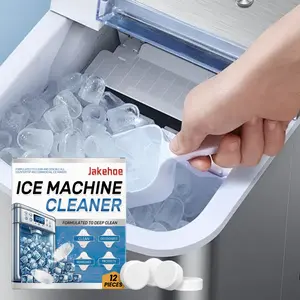 Ice Machine Cleaner Tablets for Descaling, Scale and Odor Removal, Gentle Cleaning for Prolonged Ice Maker Lifespan, Household Maintenance Supplies