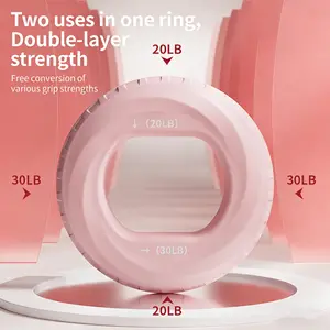 Strength Hand Grip Ring, Silicone Wrist Expander Finger Ring, Muscle Strength Training, Dual Density Silicone Gripper Circle