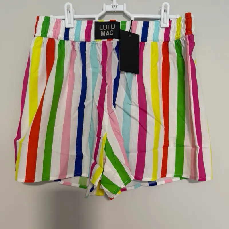 Women’s Lulumac Striped Boxer Shorts, Chic & Elegant Casual Underwear, Comfortable for Everyday Wear, Bottoms