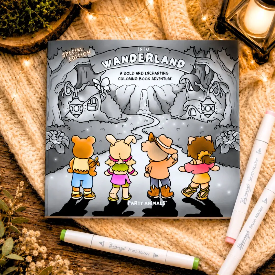 Into Wanderland: Special Edition Coloring Book (Paperback) Wild Adventures Palette