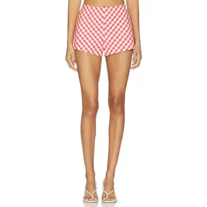 Tularosa Rae Short in Red Gingham