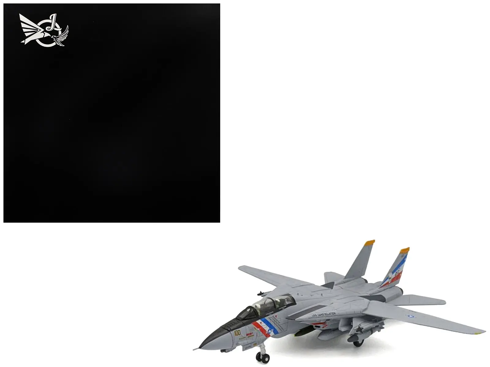 Grumman F-14D Tomcat Aircraft "VF-2, Bounty Hunters, USS Constellation" (1990s) United States Navy 1/100 Diecast Model Airplane