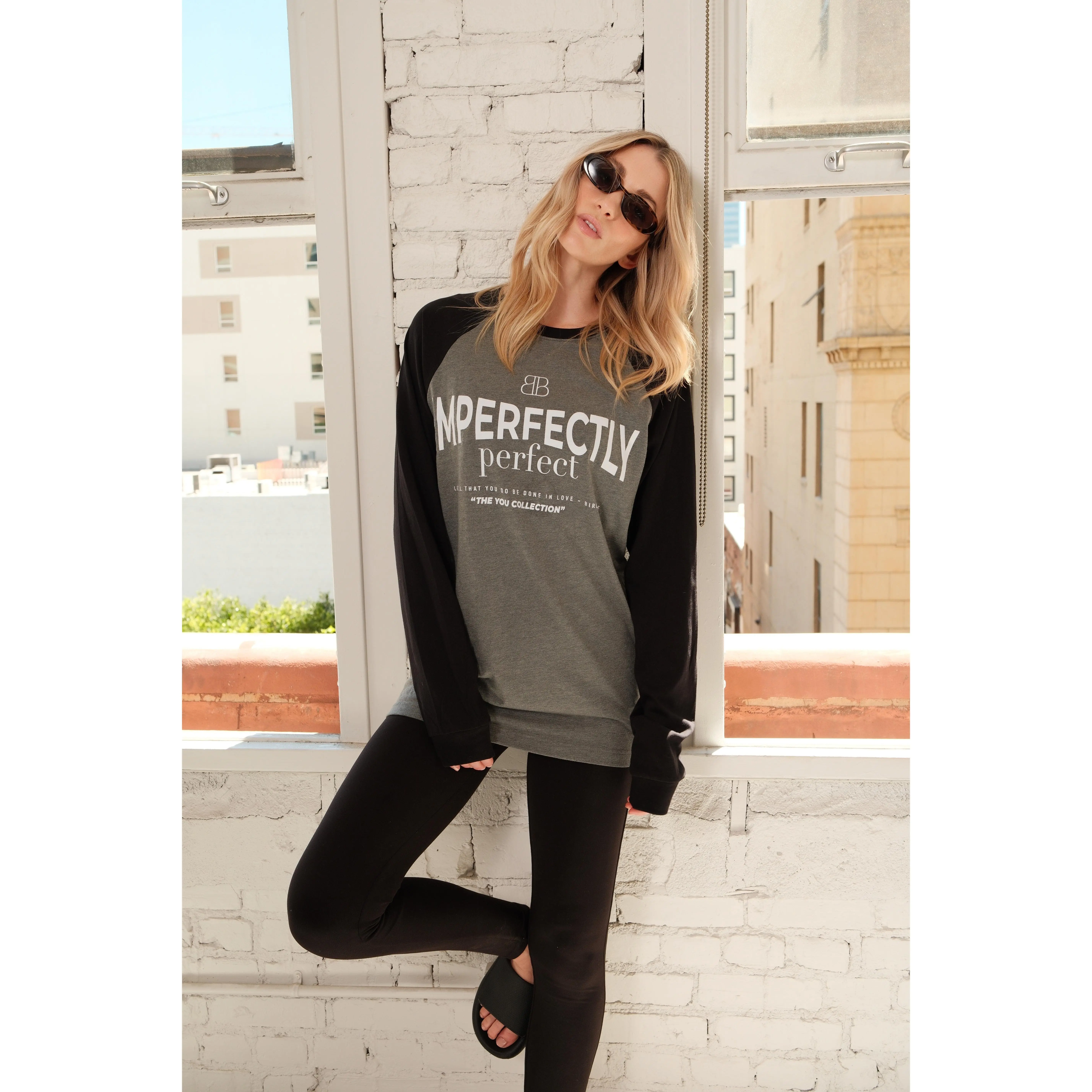 Sporty LS Tee: Imperfectly Perfect Baseball T-Shirt