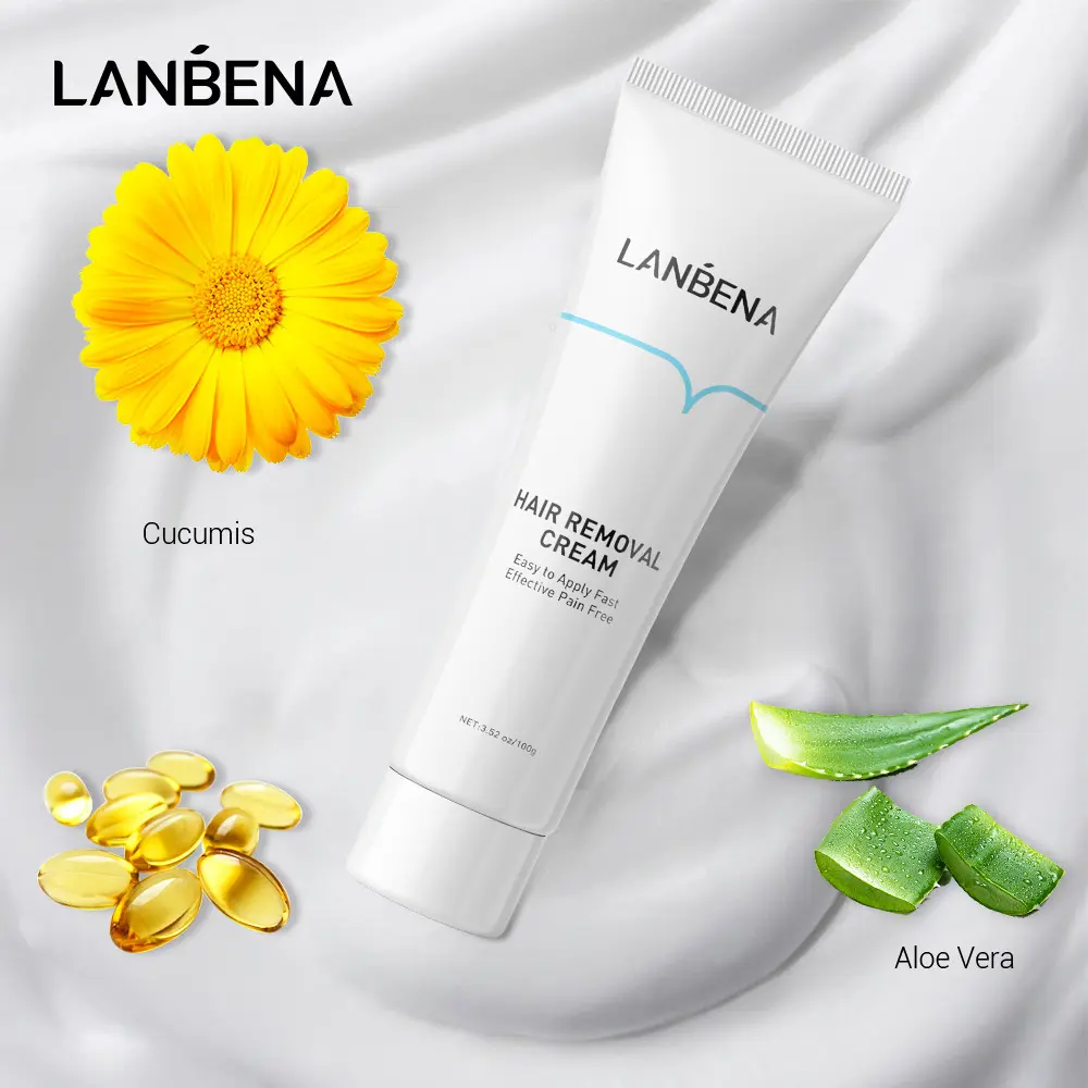 LANBENA Non-Irritating Hair Removal Wax Strips - Gentle At-Home Waxing Solution for Sensitive Skin, Body Care, Face & Bikini Line Smoothing