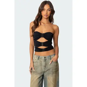 Ariella Cut Out Strapless Top